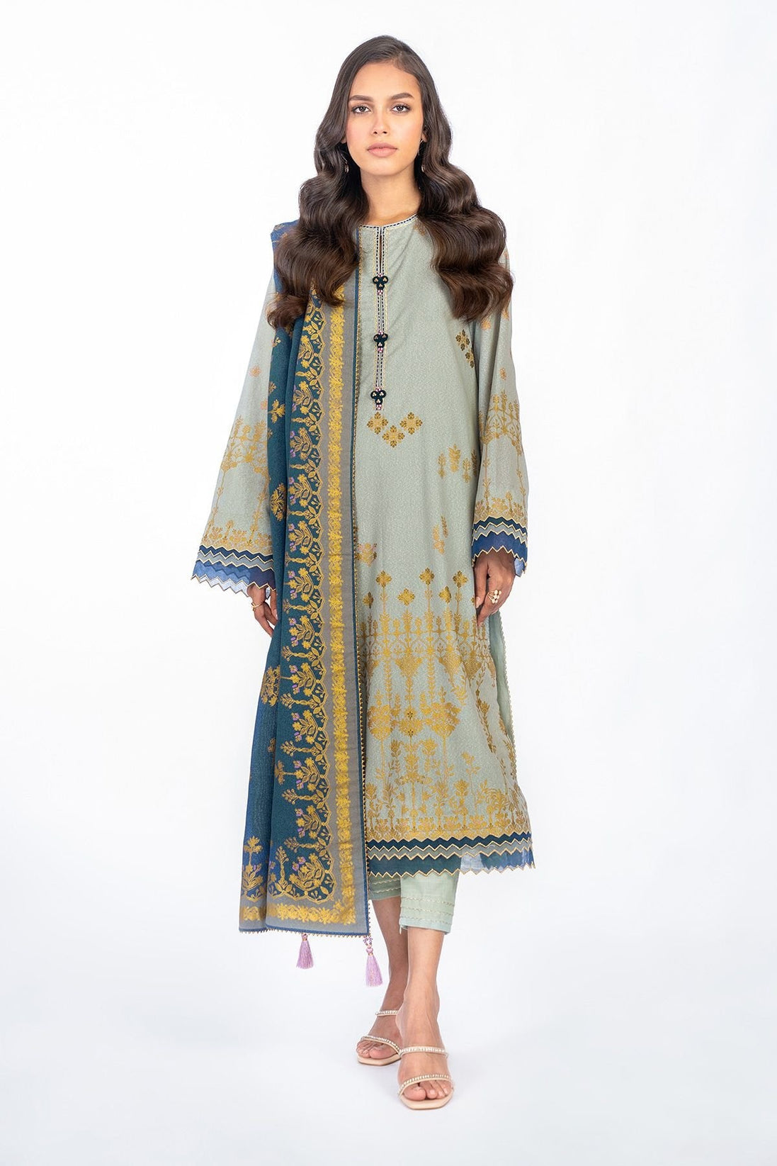 Al-Karam Winter Collection`22 FW#32.1 GREY