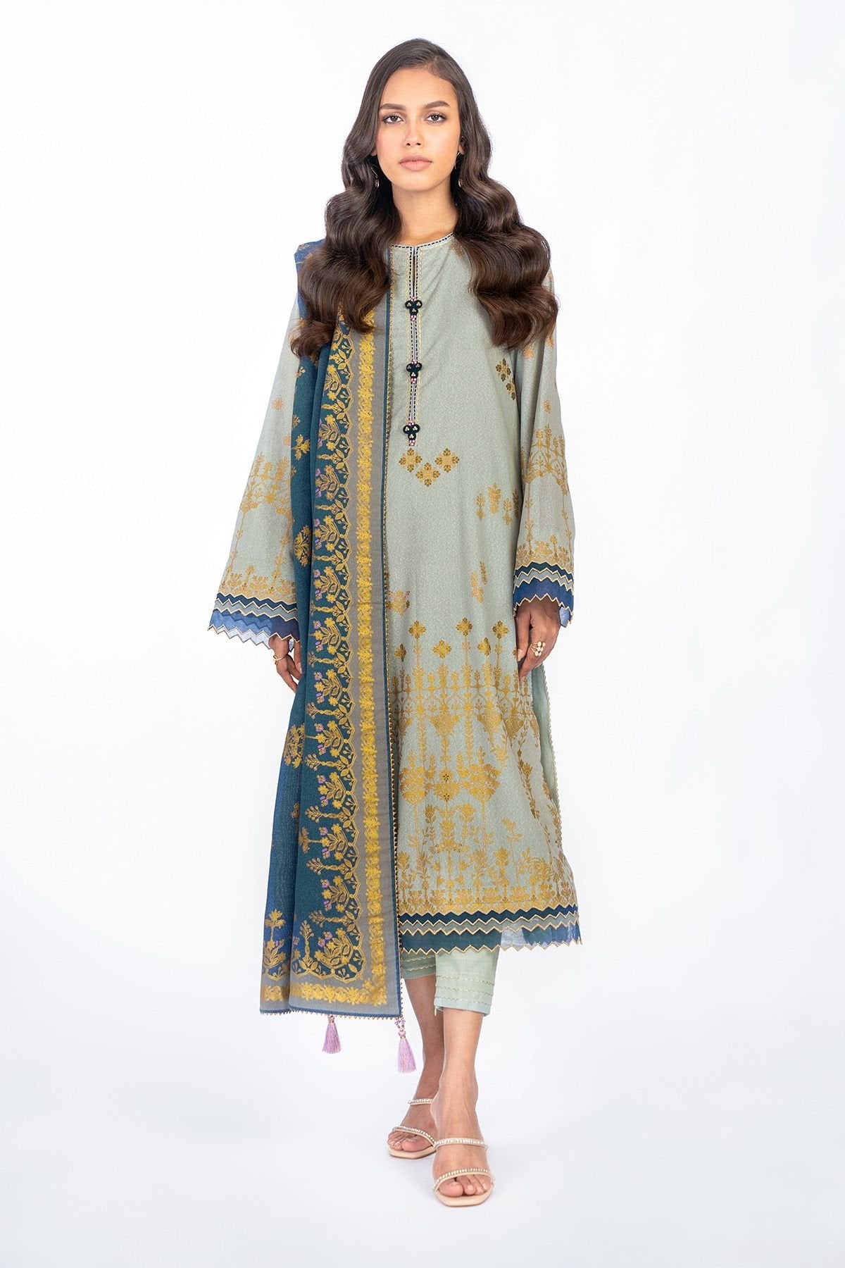 Al-Karam Winter Collection`22 FW#32.1 GREY