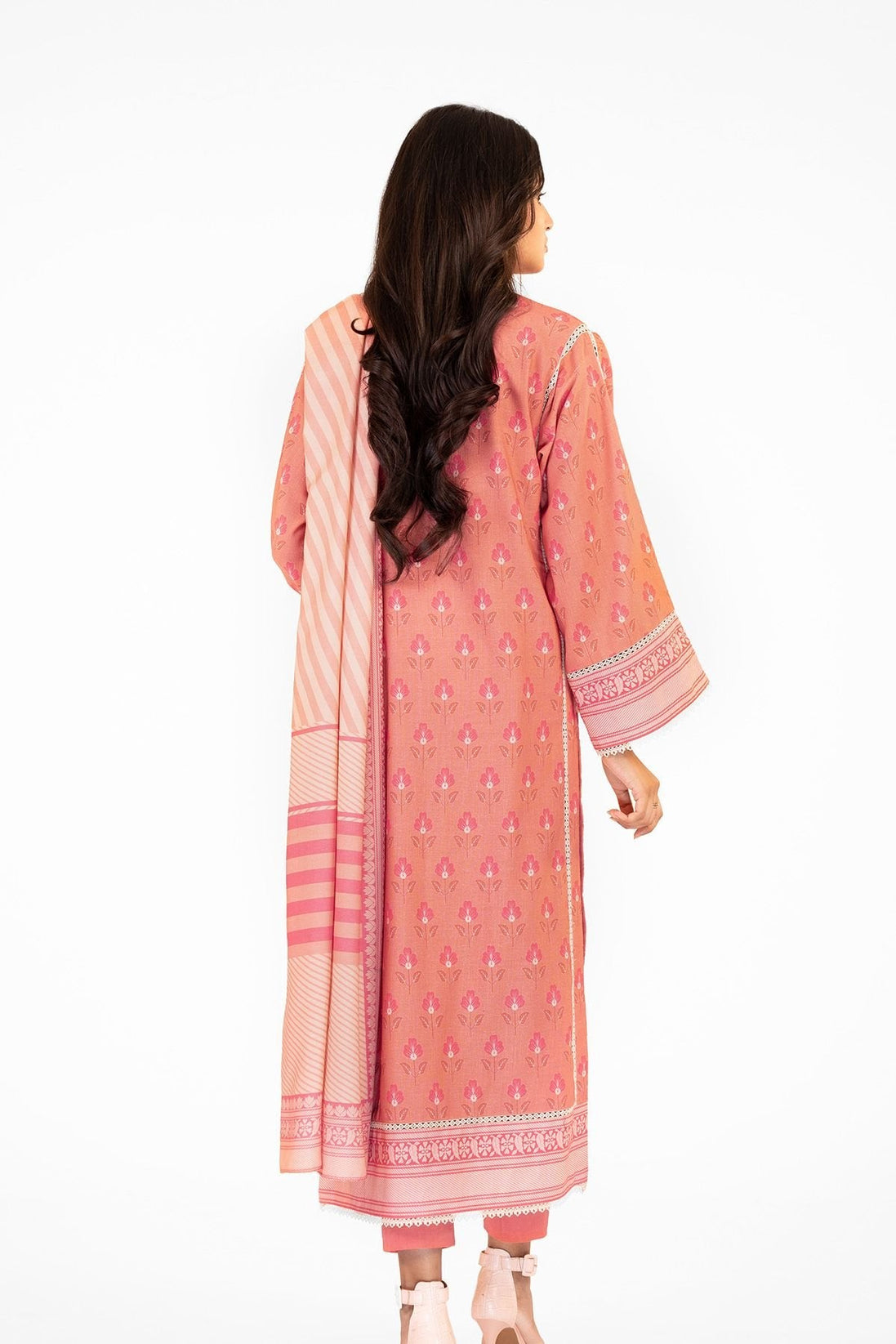 Al-Karam Winter Collection`22 FW#4.1 Pink