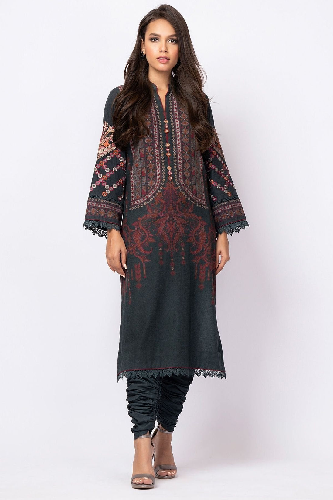 Al Karam Winter Collection`21 FW-43.1 Black