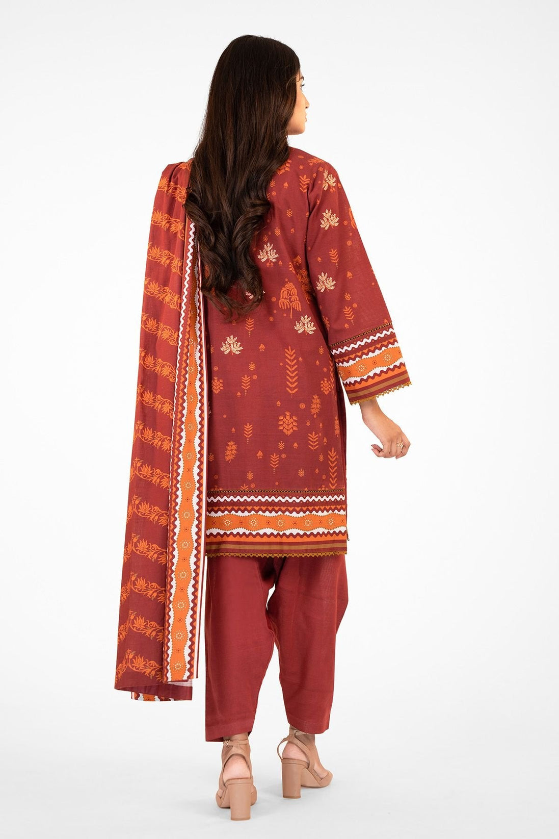 Al-Karam Winter Collection`22 FW#44.1 RED