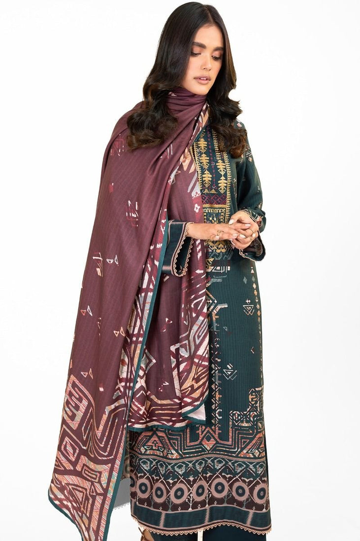Al-Karam Winter Collection`22 FW#6.1 Teal