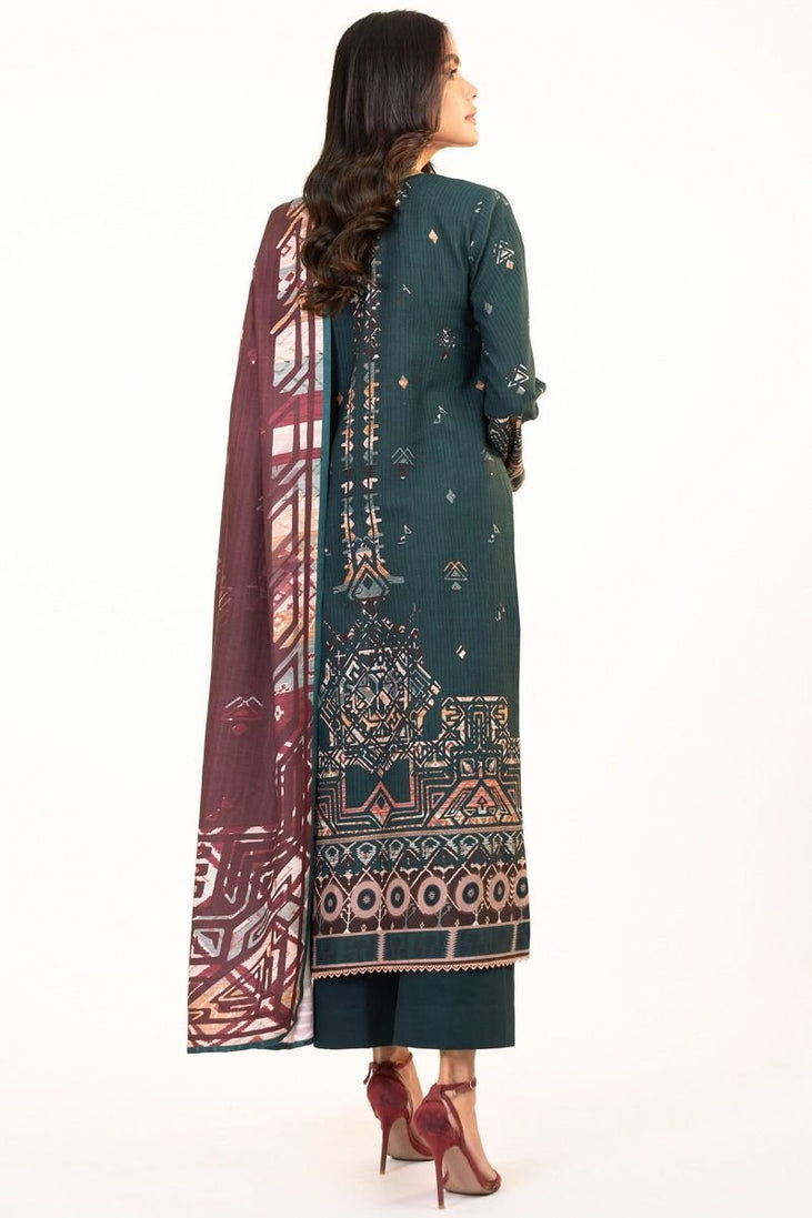 Al-Karam Winter Collection`22 FW#6.1 Teal