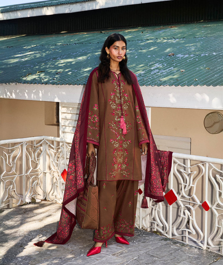 Jugnu By Hussain Rehar Autumn Winter`24 (Hazel)