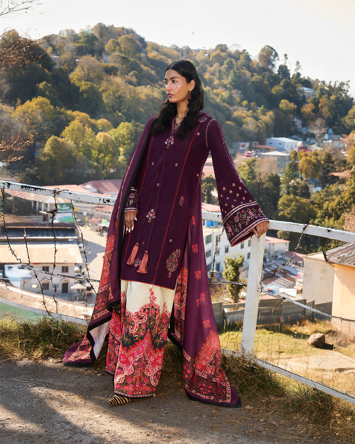 Jugnu By Hussain Rehar Autumn Winter`24 (Amethyst)