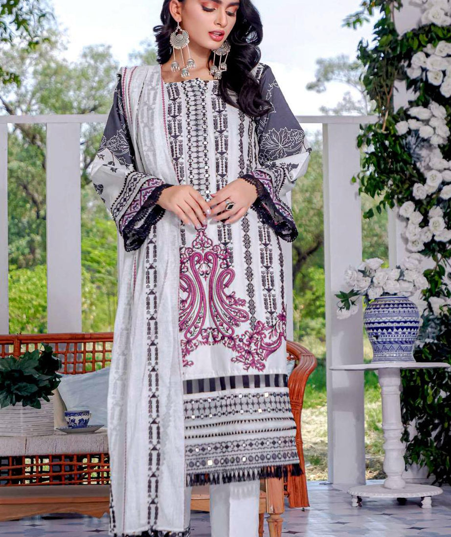 Kahf Premium Festive Lawn`21 KF#01