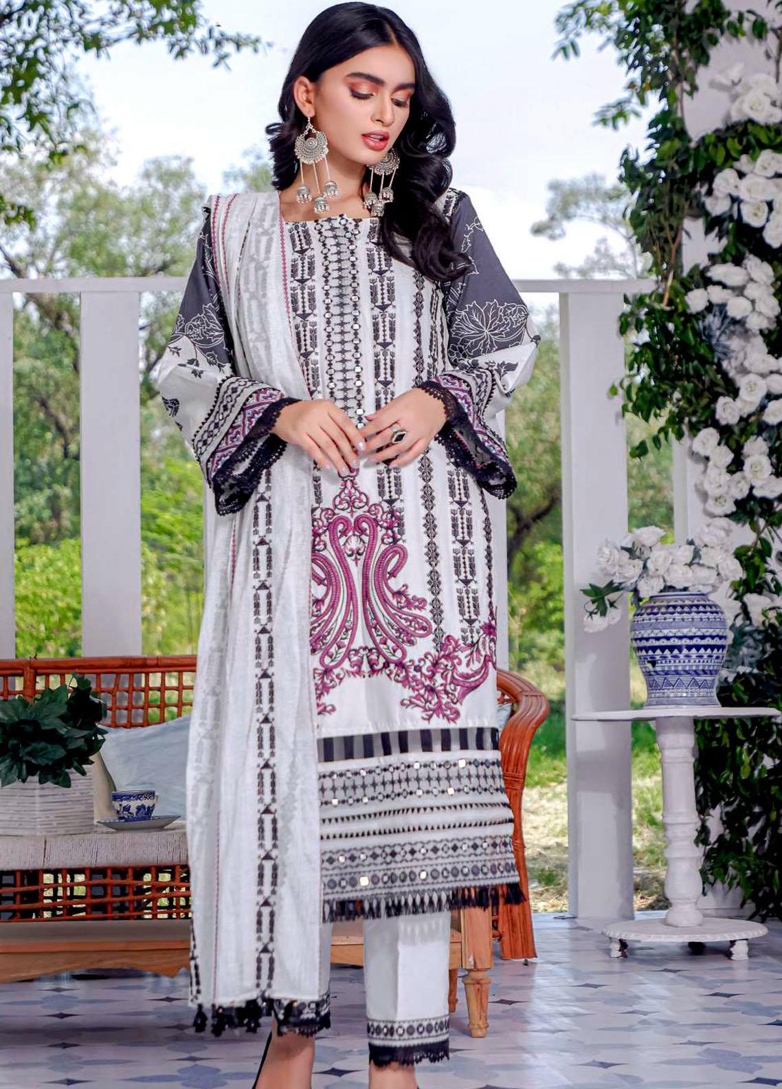Kahf Premium Festive Lawn`21 KF#01