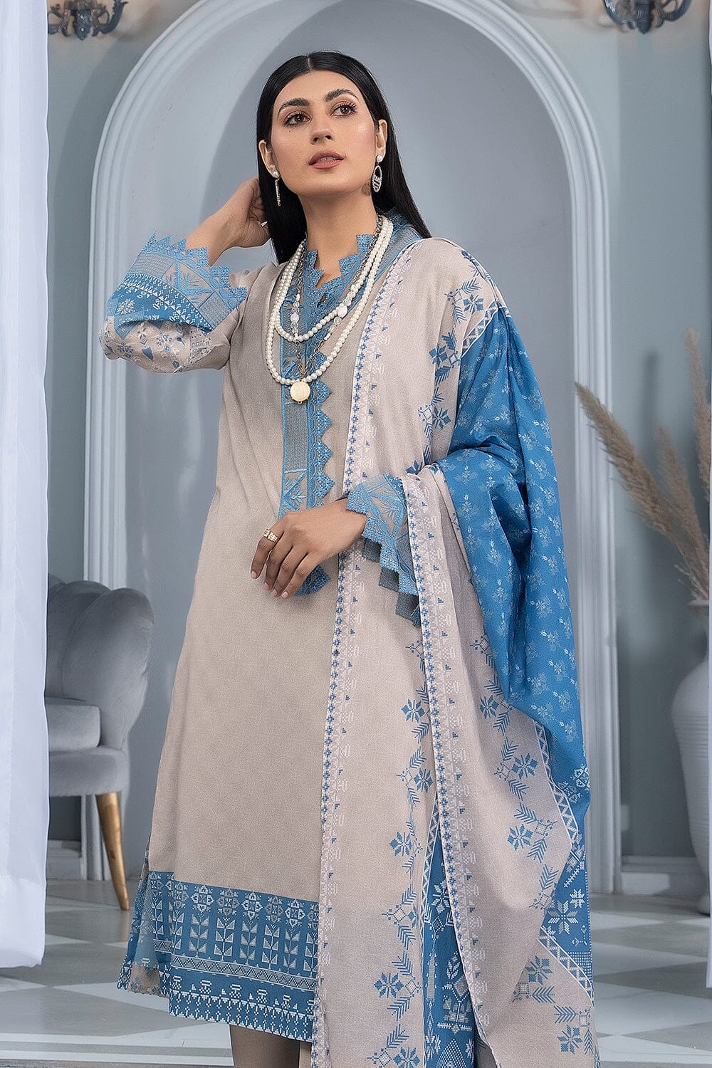 Khas Aizal Print Lawn`23 KLA#1691