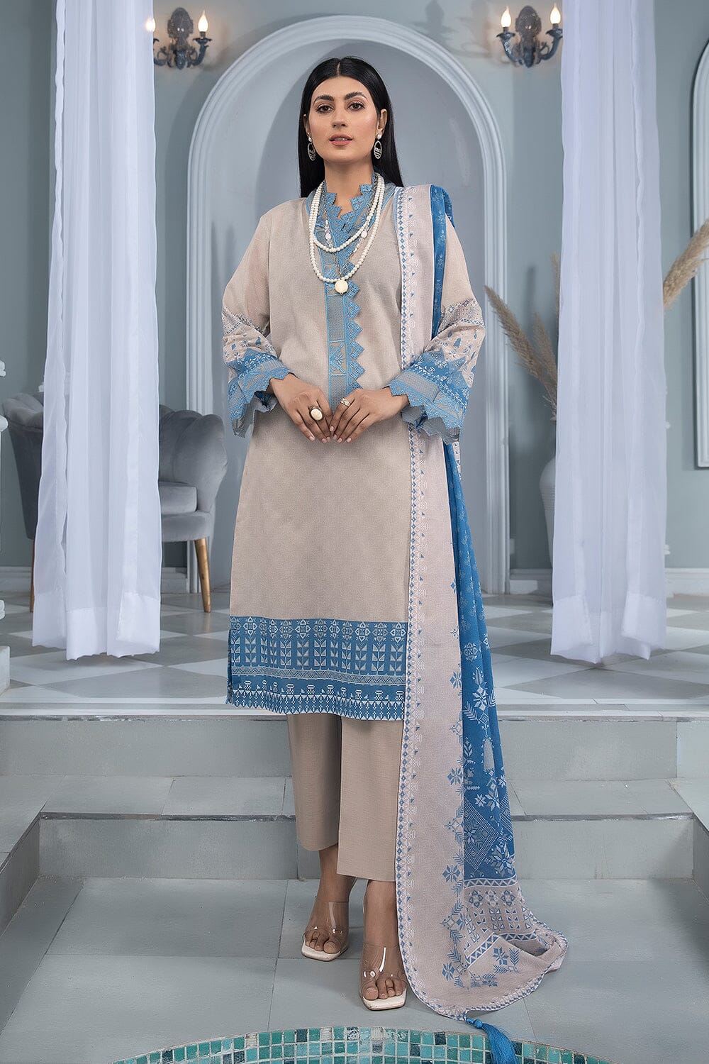Khas Aizal Print Lawn`23 KLA#1691
