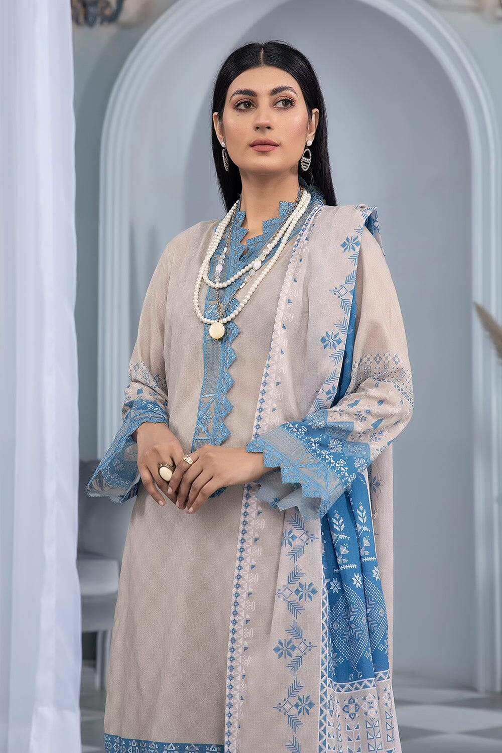 Khas Aizal Print Lawn`23 KLA#1691
