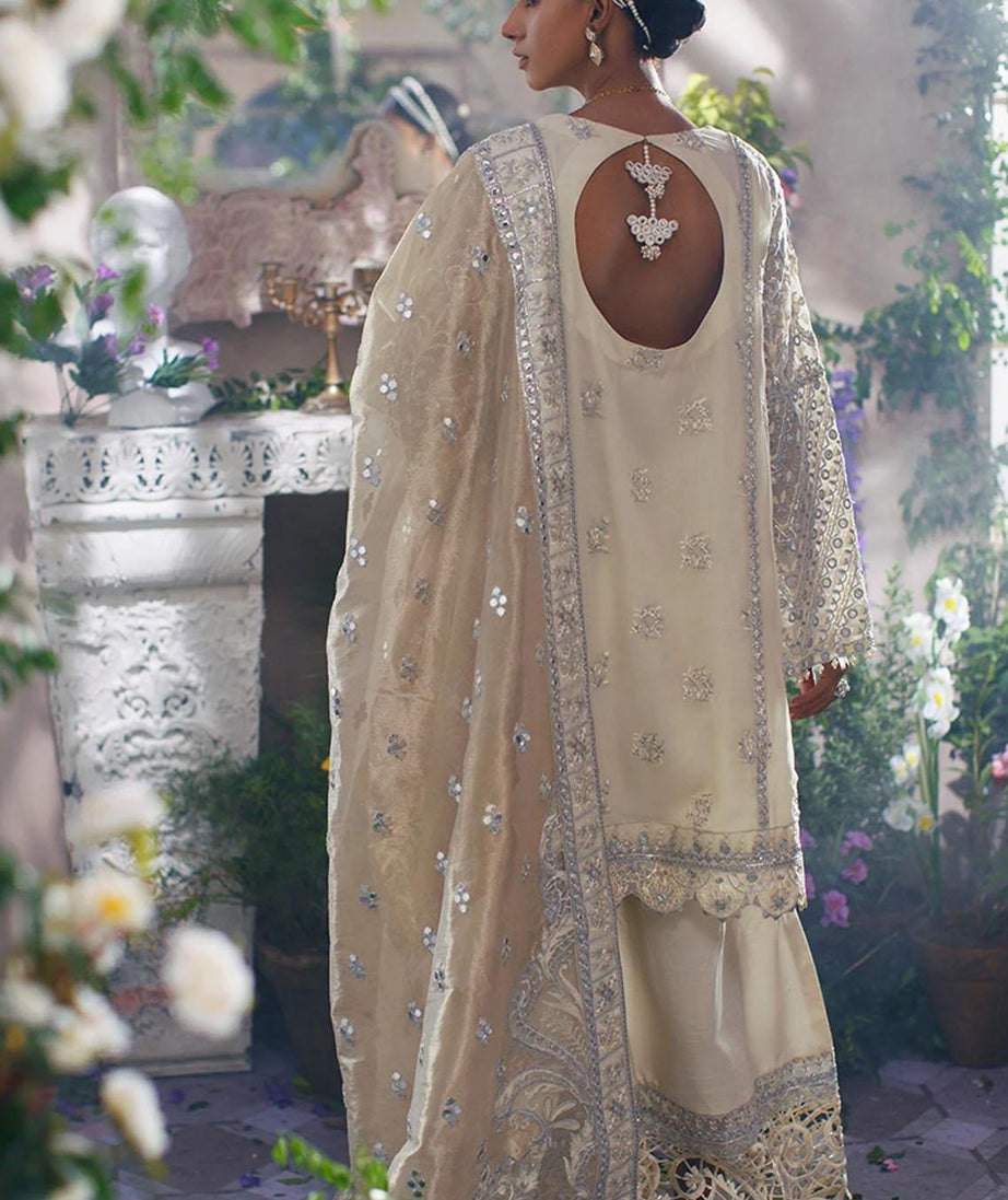 Mahgul Luxury Chiffon'21 D#3 Ivory Empress
