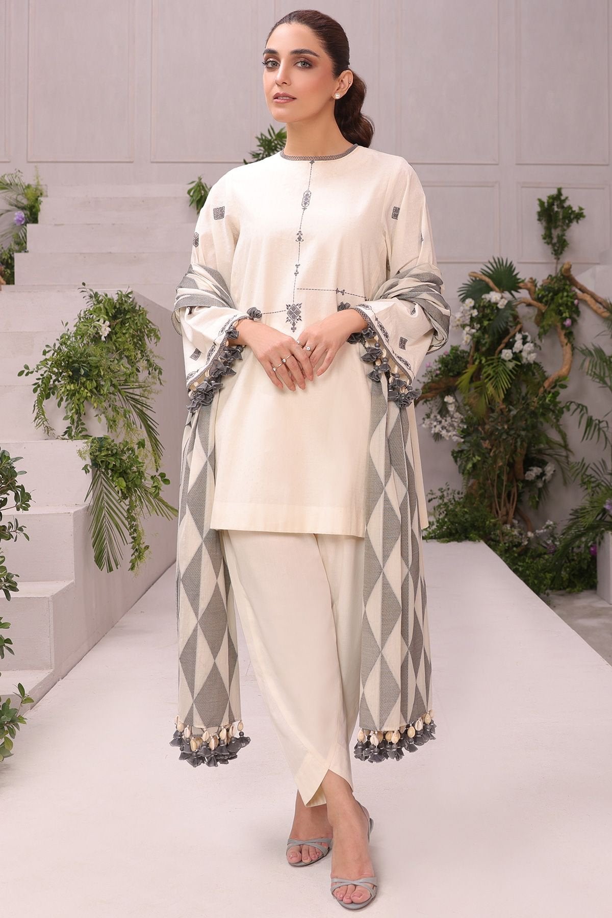 Al-Karam Mid Summer`22 MS#4 Off White