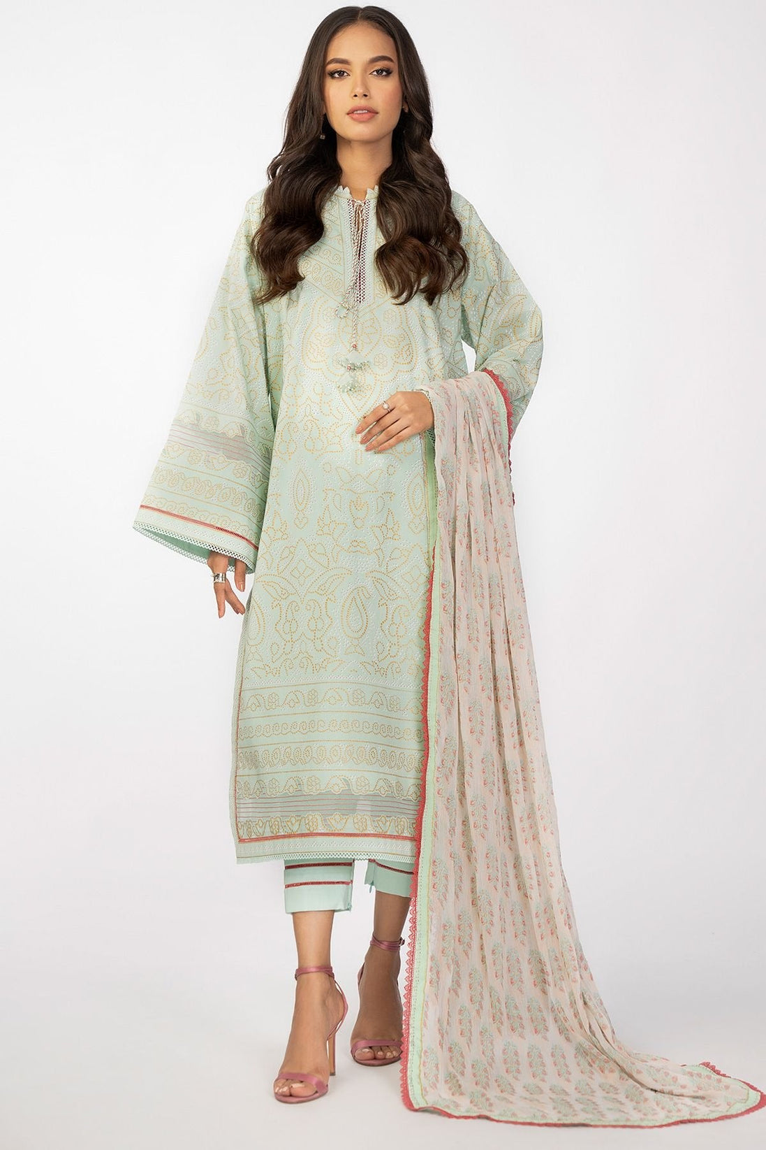 Al-Karam Mid Summer`22 MS#27.1 Mint Green