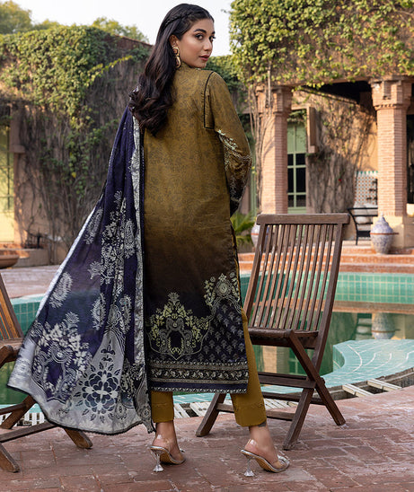 Sana &amp; Sara Print Lawn`22 D#22 Mehndi