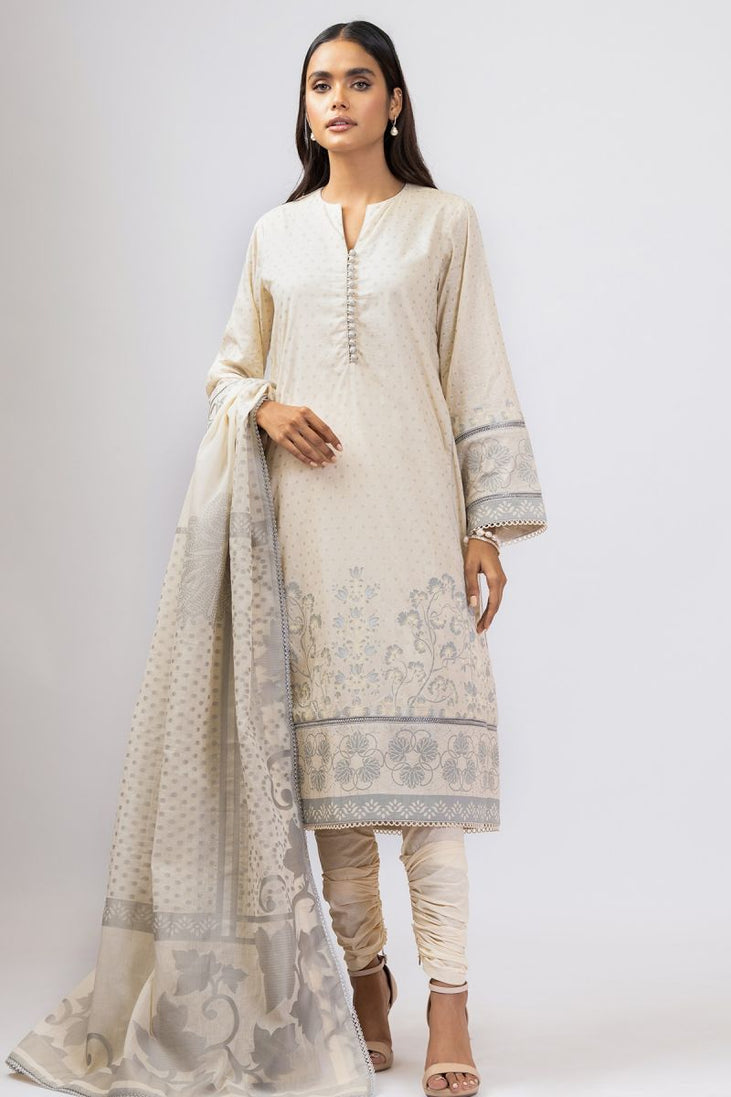 Al Karam Spring Summer`22 SS#17 Cream