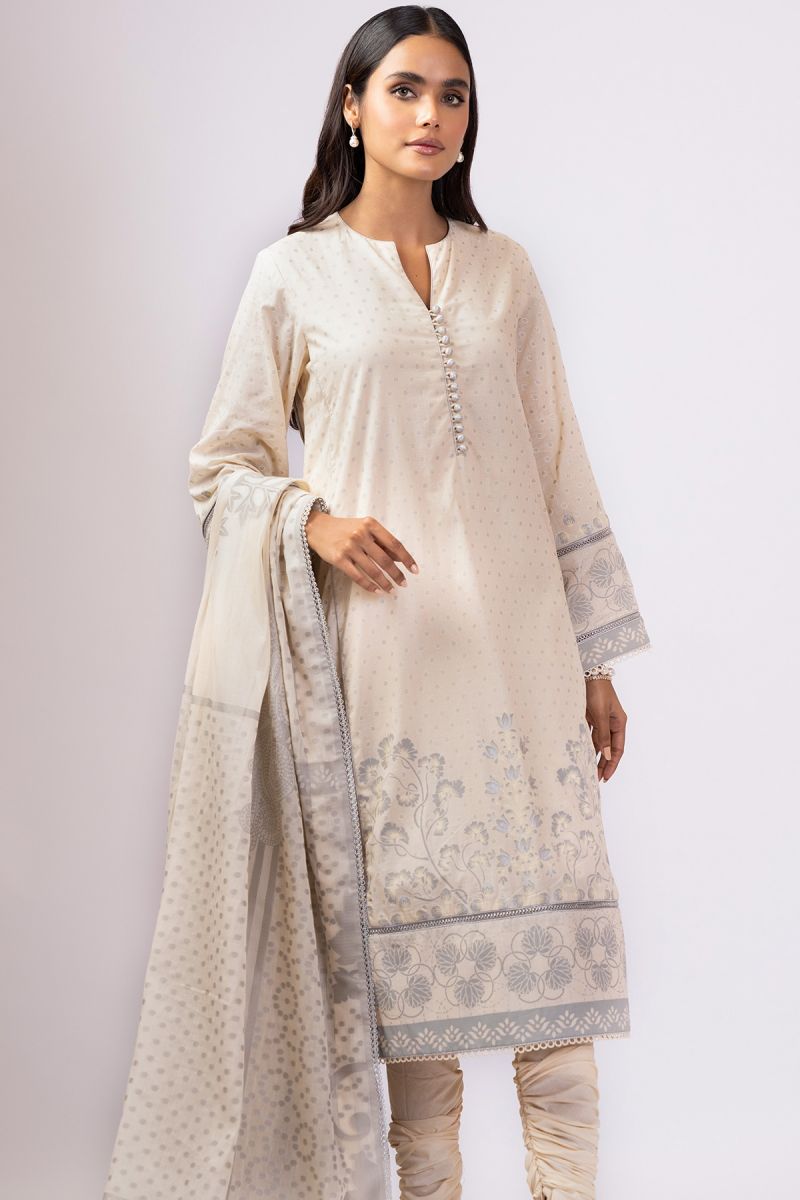 Al Karam Spring Summer`22 SS#17 Cream