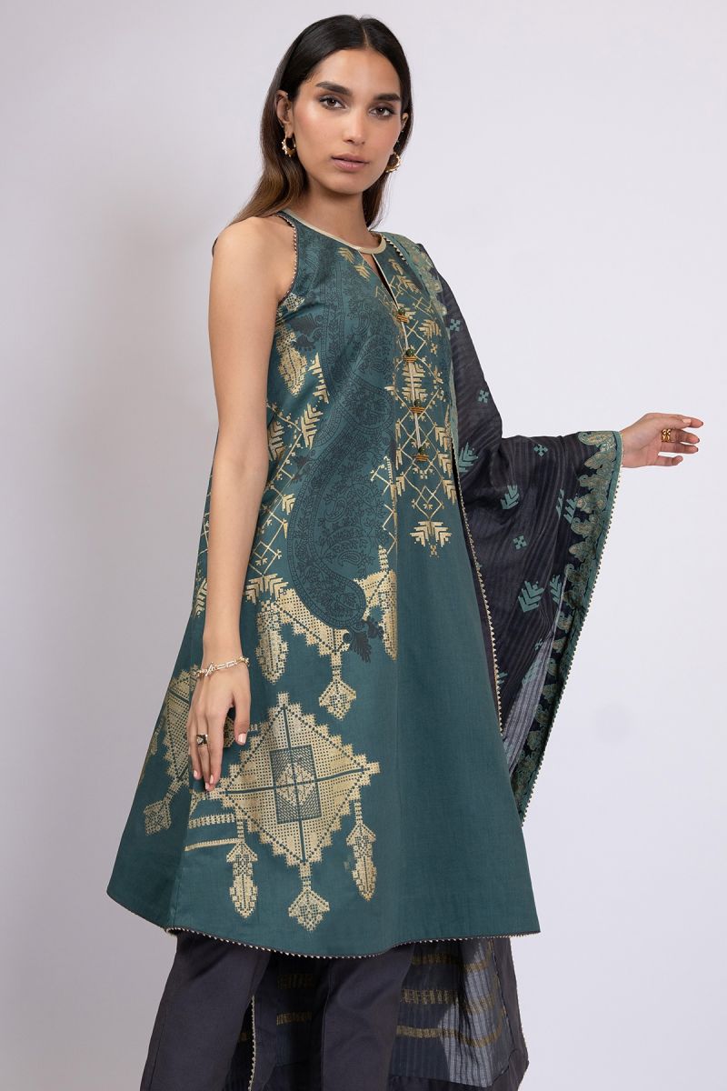 Al Karam Spring Summer`22 SS#36 Sea Green