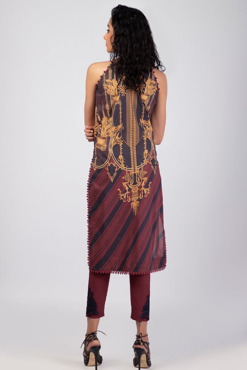 Al Karam Spring Summer`22 SS#52 Maroon