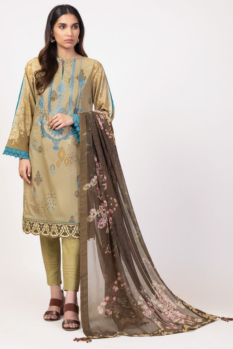 Al Karam Spring Summer`22 SS#7.1 Beige