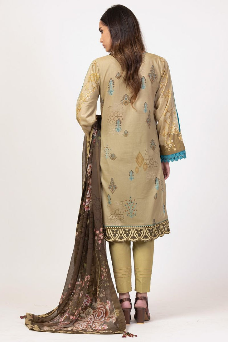 Al Karam Spring Summer`22 SS#7.1 Beige
