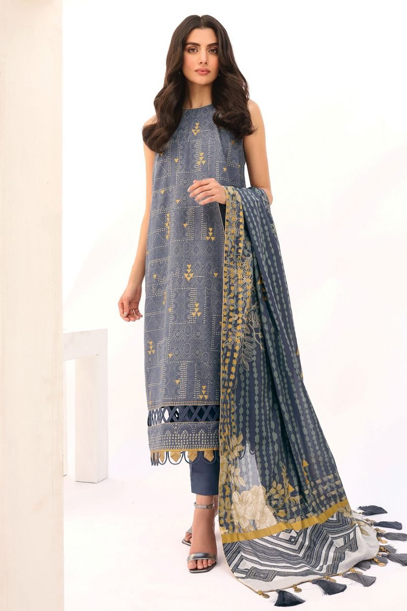 Al Karam S/S Lawn'21 SS # 8.1   V # 2 Grey