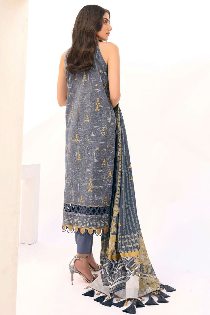 Al Karam S/S Lawn'21 SS # 8.1   V # 2 Grey