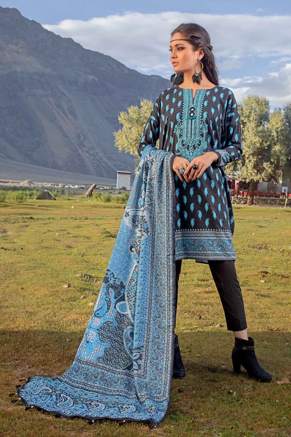 Gul Ahmed Winter Collection`21 PVS # 12013