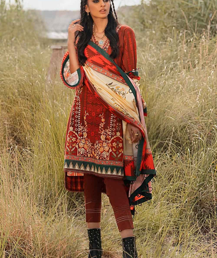 Gul Ahmed Winter Collection`21 CV # 12003