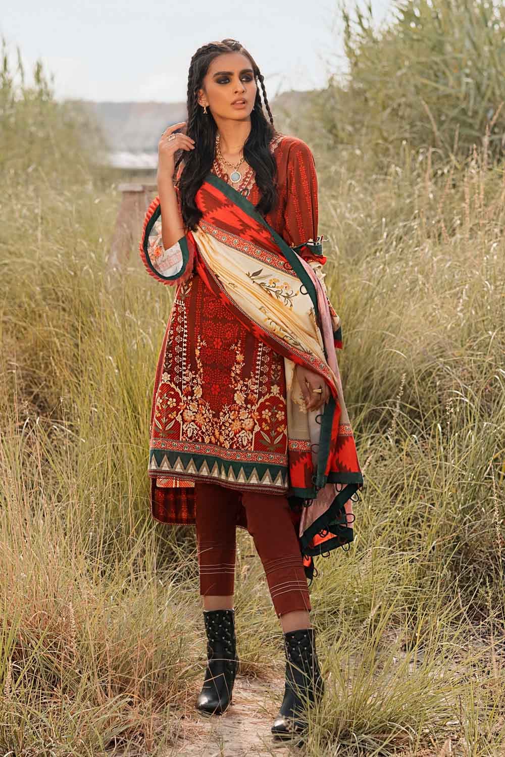 Gul Ahmed Winter Collection`21 CV # 12003