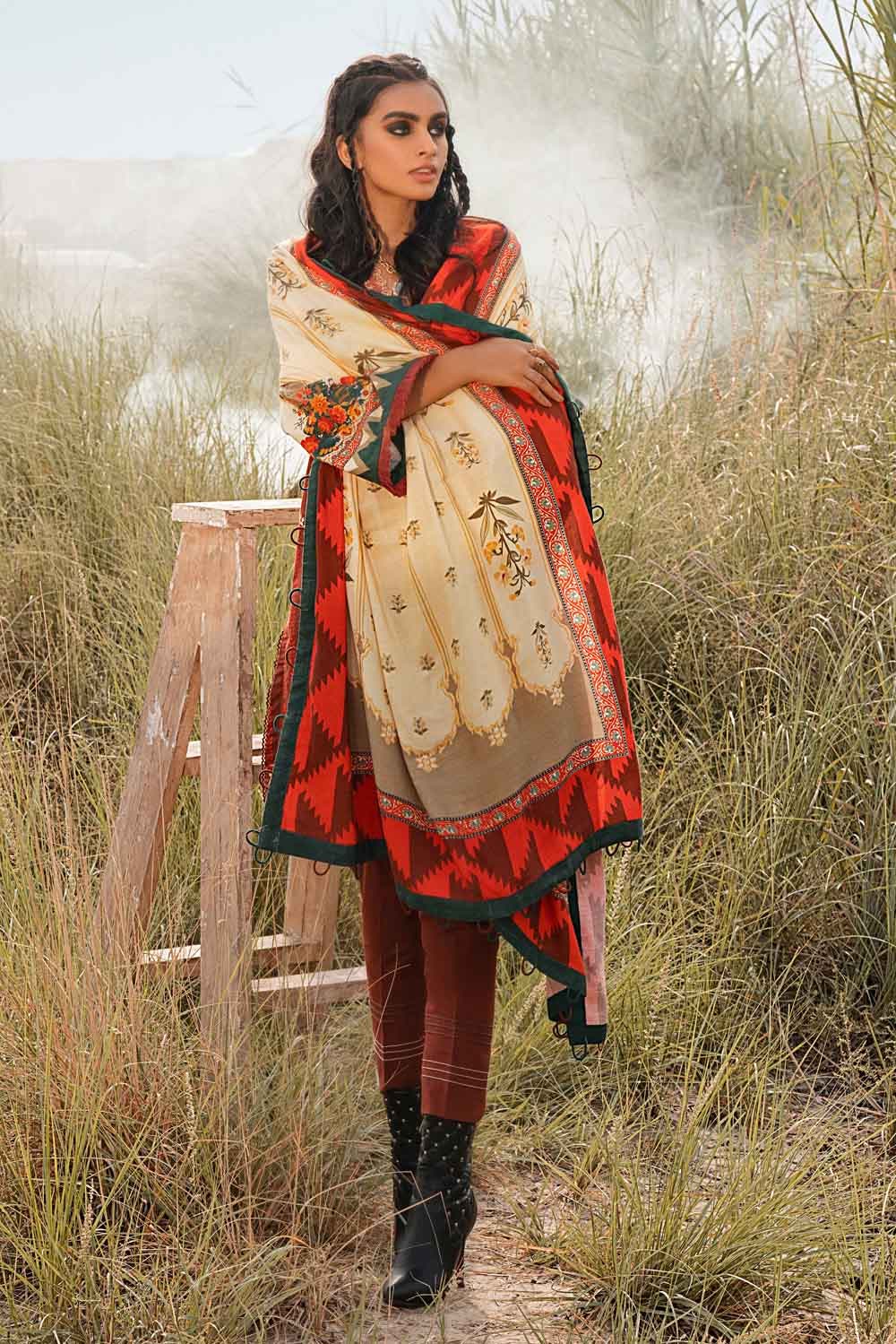 Gul Ahmed Winter Collection`21 CV # 12003
