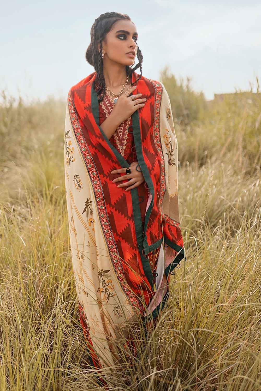 Gul Ahmed Winter Collection`21 CV # 12003