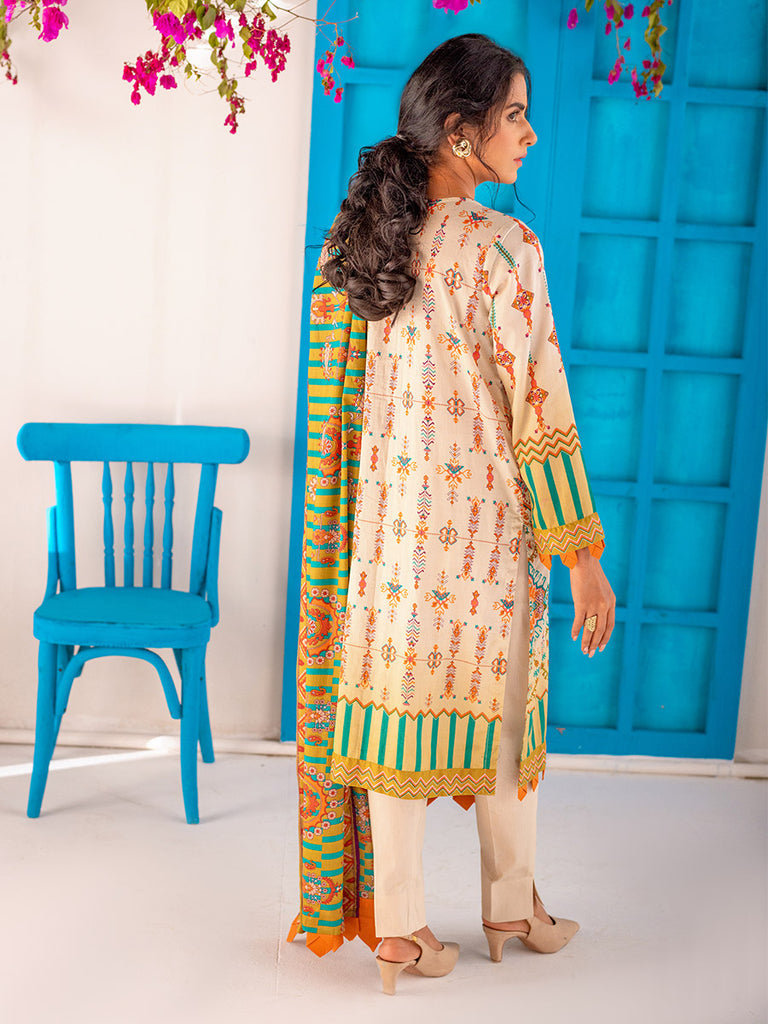 Salitex Zeva Print Lawn`22 D#140 Fawn