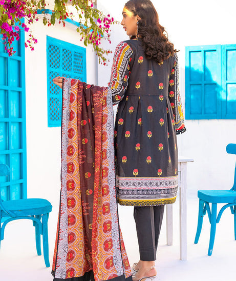 Salitex Zeva Print Lawn`22 D#141 Black